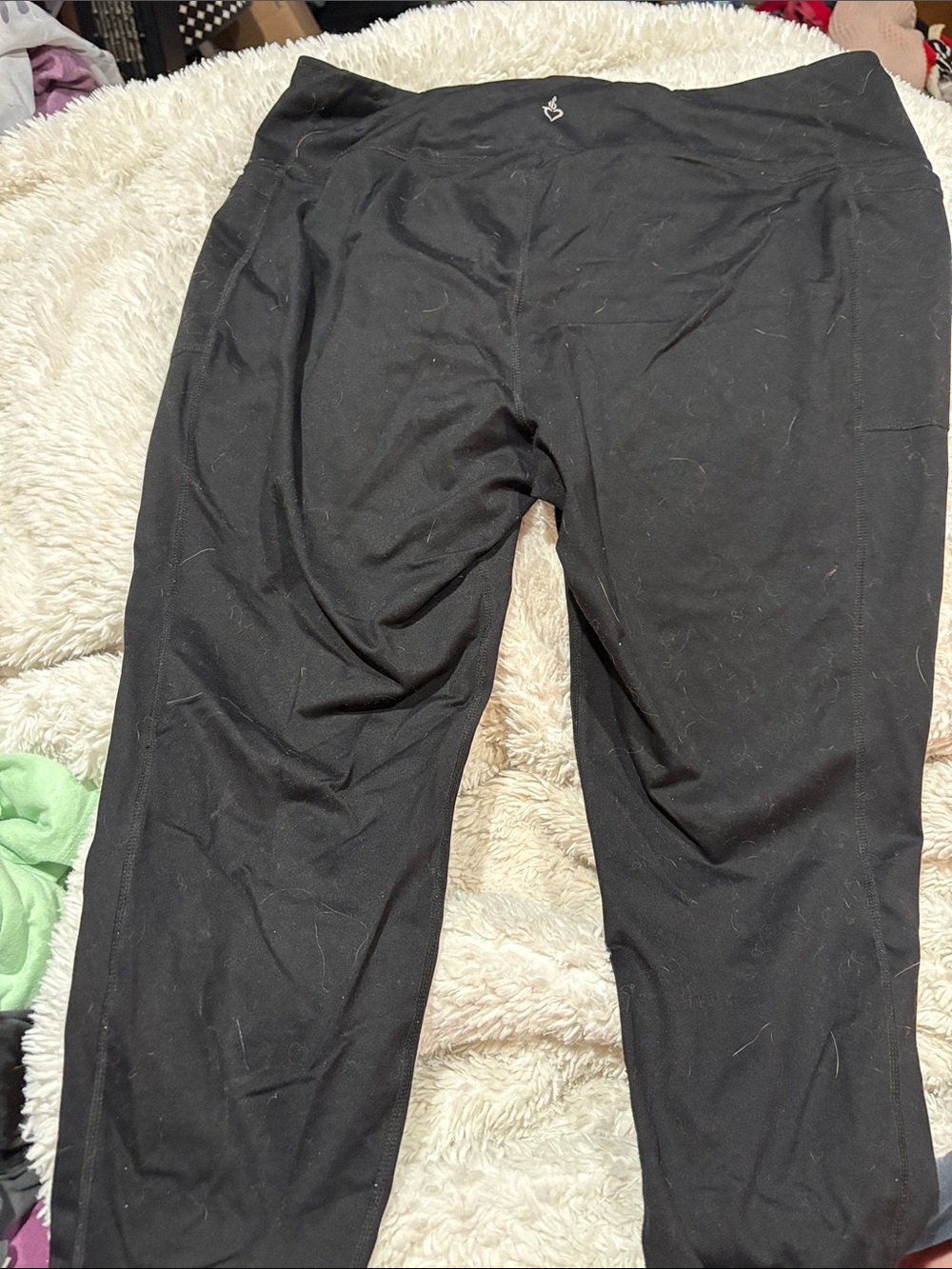 torrid Black Capri Leggings with Printed Waist Label - Picture 6 of 6